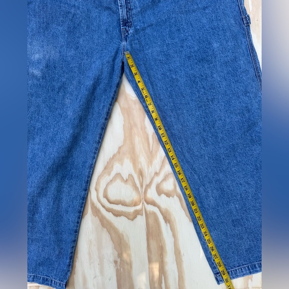 Levi Strauss Signature Men's Big & Tall Carpenter Jeans, Light Indigo, W52 X 30L - Picture 10 of 14